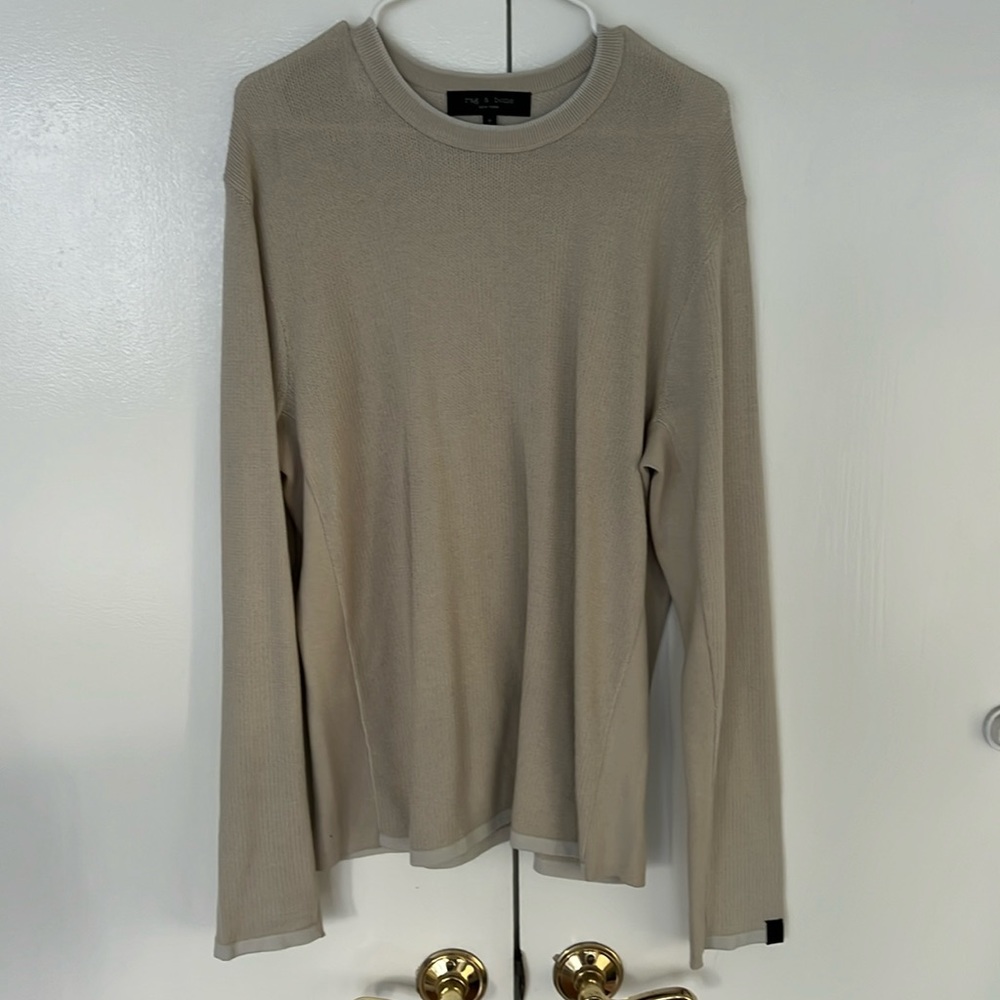 Rag & Bone Steve Cotton Crew. Size L. Worn once.